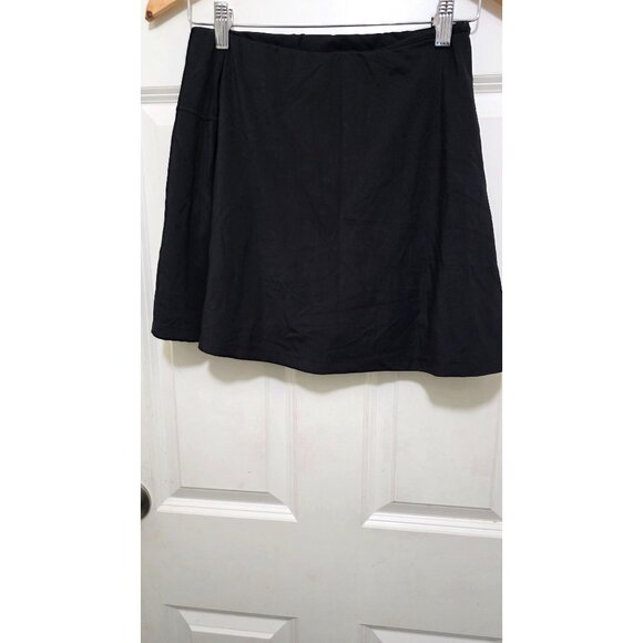 Ododos Black A-Line Skirt With Built-In Shorts M Nylon/Spandex Blend - Picture 2 of 6